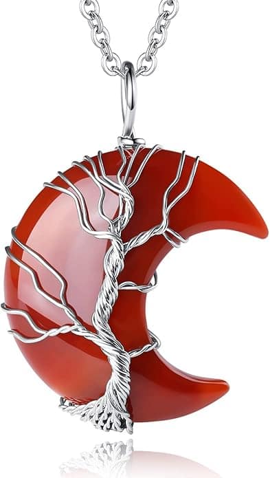 Carnelian Crystal Necklace for Women Men, Healing lucky Red Carnelian Rings, 8mm Relieve Anxiety Gemstone Bracelet for Root Chakra Carnelian Crystal Necklace for Women Men, Healing lucky Red Carnelian Rings, 8mm Relieve Anxiety Gemstone Bracelet for Root Chakra